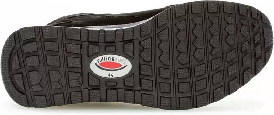 Gabor rollingsoft sensitive 76.806.47 dames wandelsneaker zwart waterdicht