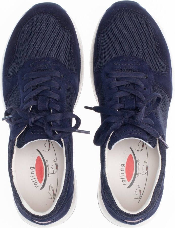 Gabor rollingsoft sensitive 76.946.46 dames wandelsneaker blauw