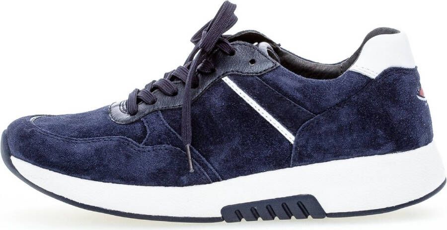 Gabor rollingsoft sensitive 76.948.36 dames wandelsneaker blauw