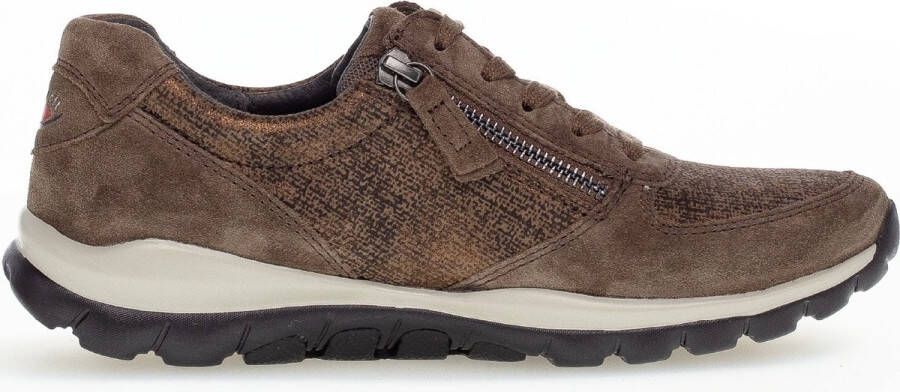 Gabor rollingsoft sensitive 76.968.61 dames wandelsneaker bruin