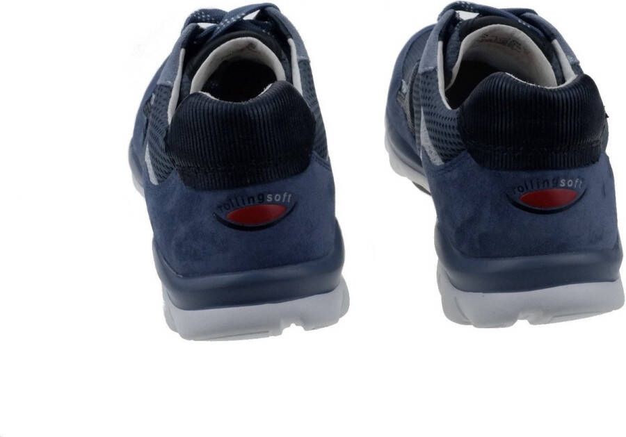 Gabor rollingsoft sensitive 86.964.26 dames rollende wandelsneaker blauw