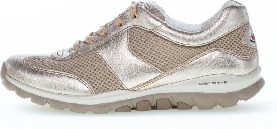 Gabor rollingsoft sensitive 86.966.89 dames rollende wandelsneaker Bronze