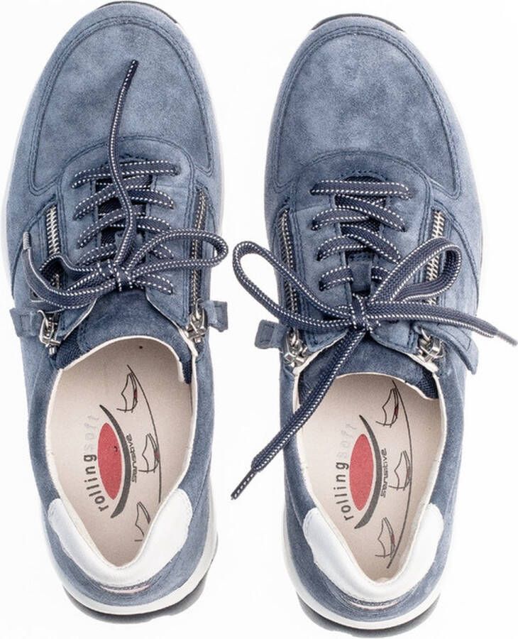Gabor rollingsoft sensitive 86.968 dames wandelsneaker blauw - Foto 6