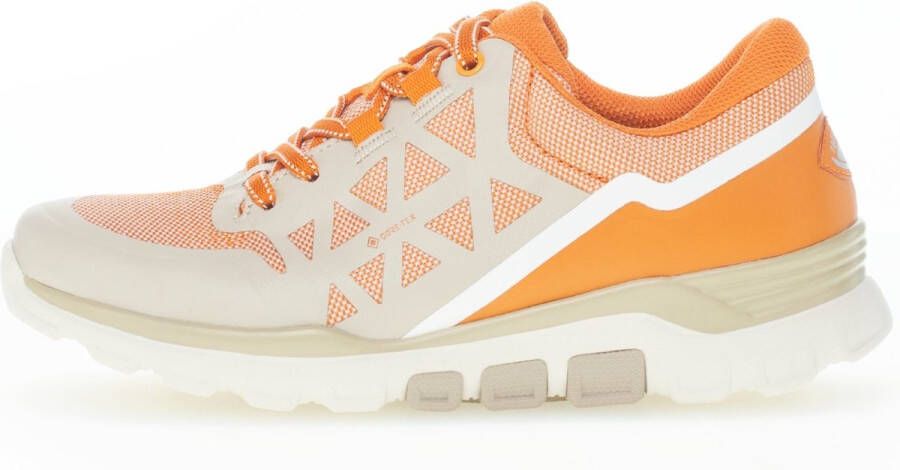 Gabor rollingsoft sensitive 86.989.24 dames rollende wandelsneaker oranje waterdicht