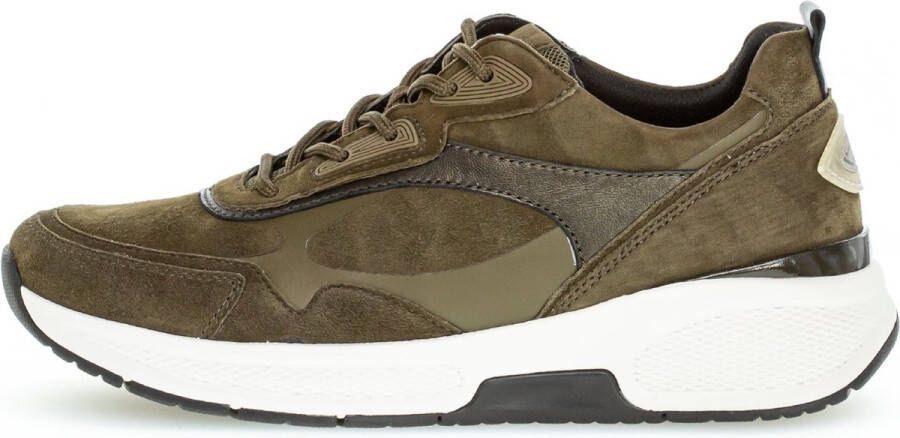 Gabor rollingsoft sensitive 96.835.31 dames rollende wandelsneaker groen