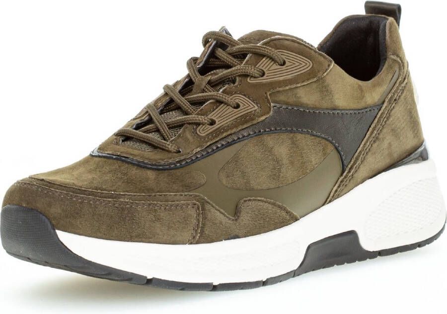 Gabor rollingsoft sensitive 96.835.31 dames rollende wandelsneaker groen