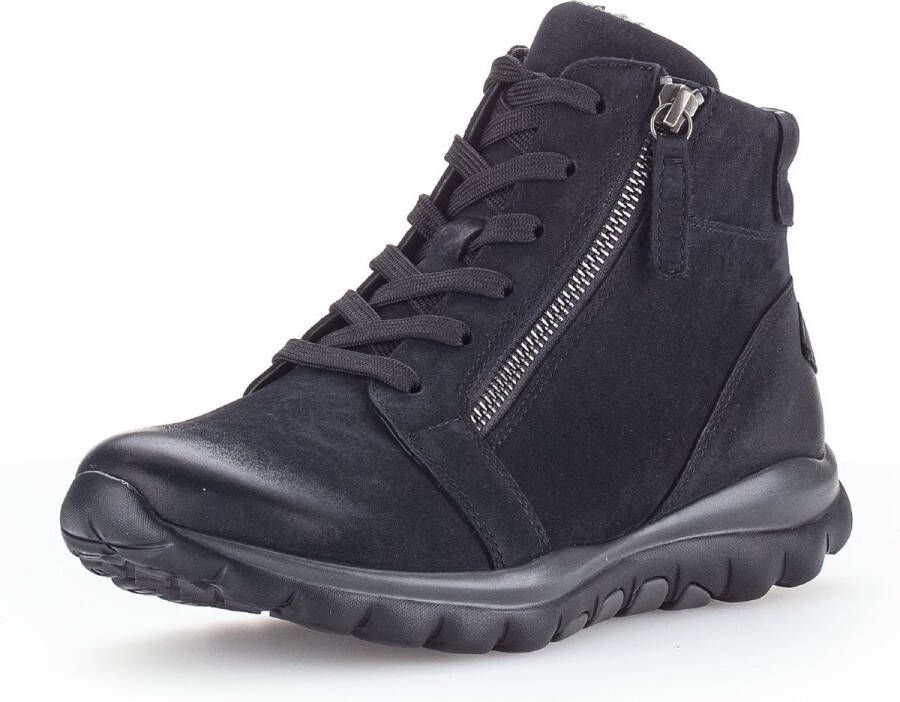 Gabor rollingsoft sensitive 96.868.46 dames rollende wandelsneaker blauw