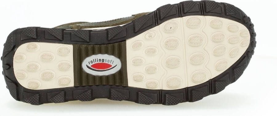 Gabor rollingsoft sensitive 96.876.31 dames rollende wandelsneaker groen