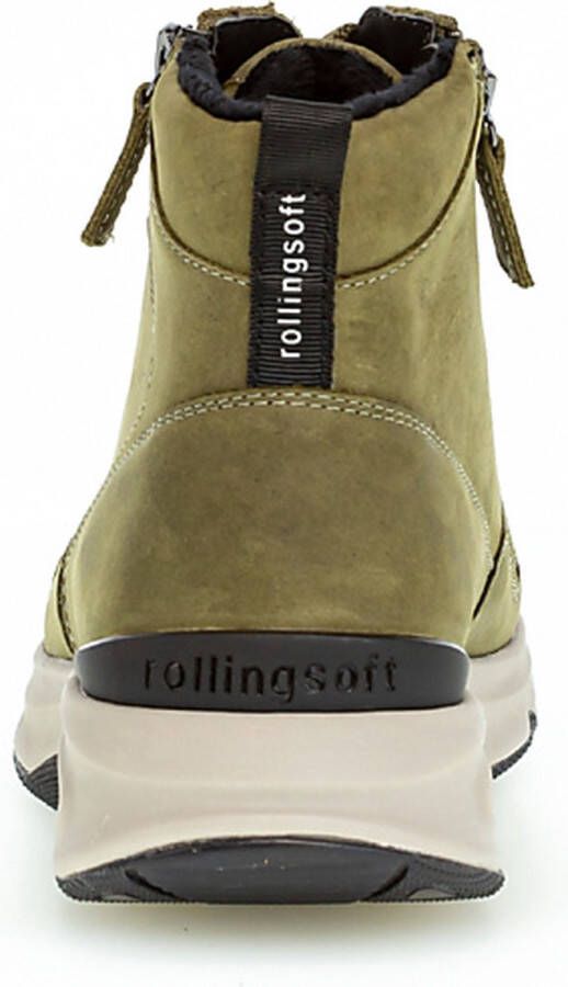 Gabor rollingsoft sensitive 96.888.23 dames rollende wandelsneaker groen