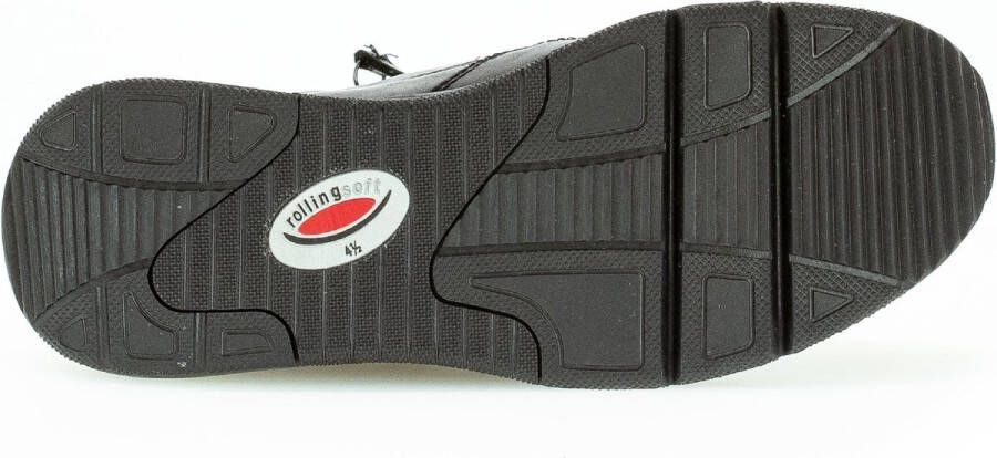 Gabor rollingsoft sensitive 96.888.57 dames rollende wandelsneaker zwart