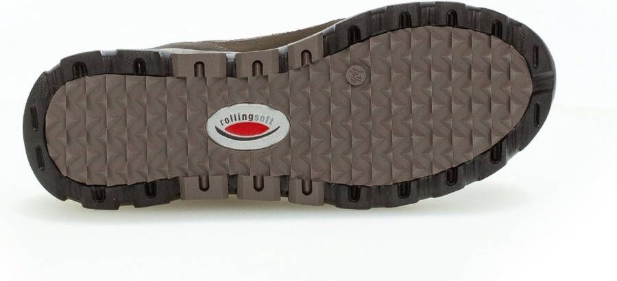 Gabor rollingsoft sensitive 96.925.25 dames rollende wandelsneaker bruin