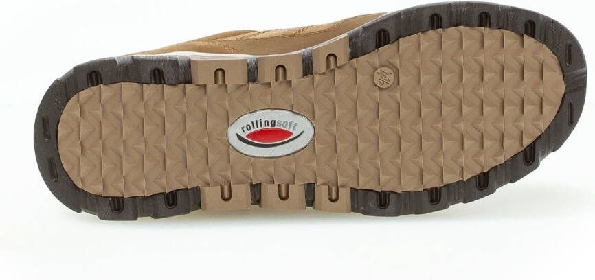 Gabor rollingsoft sensitive 96.925.45 dames rollende wandelsneaker bruin
