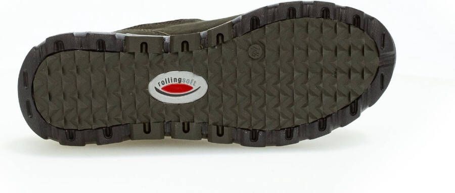 Gabor rollingsoft sensitive 96.927.43 dames rollende wandelsneaker groen waterdicht