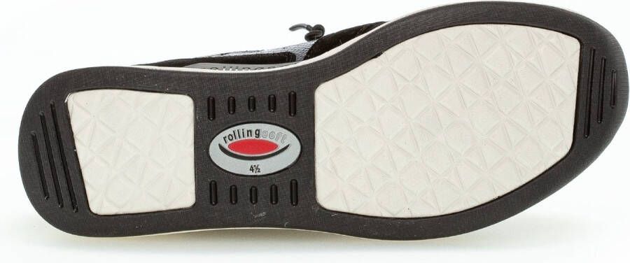 Gabor rollingsoft sensitive 96.955.83 dames rollende wandelsneaker zwart