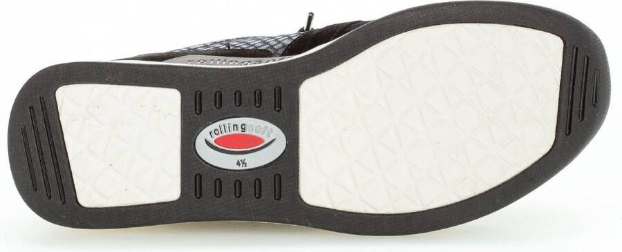 Gabor rollingsoft sensitive 96.955.87 dames rollende wandelsneaker zwart