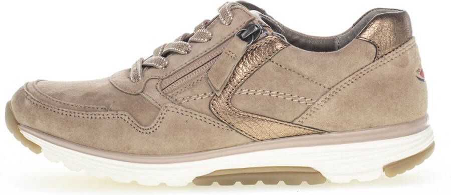 Gabor rollingsoft sensitive 96.978.44 dames rollende wandelsneaker beige