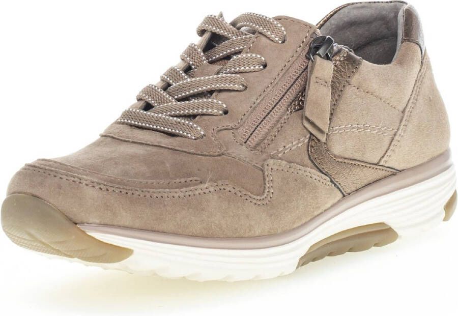 Gabor rollingsoft sensitive 96.978.44 dames rollende wandelsneaker beige