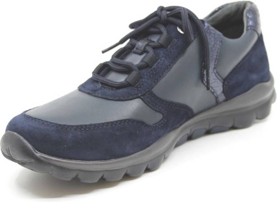 Gabor rollingsoft sensitive dames wandelsneaker blauw