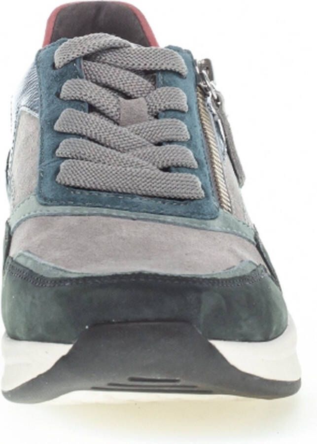 Gabor Rollingsoft Sneaker 96.957.39 Grijs Petrol Combi