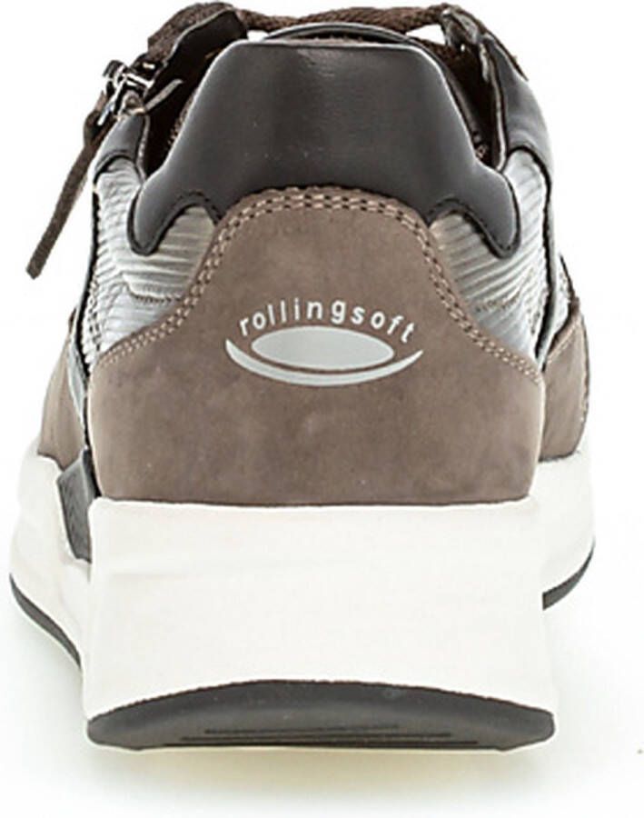 Gabor Rollingsoft Sneaker 96.957.65 Vulcano Donker Taupe