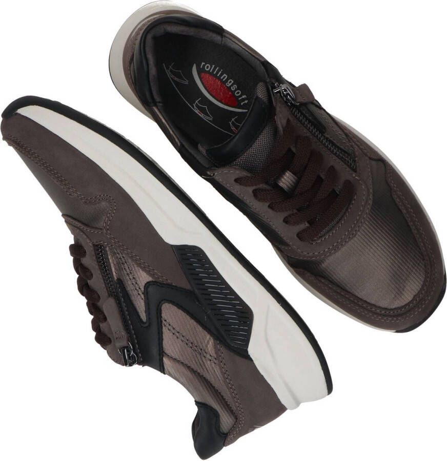 Gabor Rollingsoft Sneaker 96.957.65 Vulcano Donker Taupe