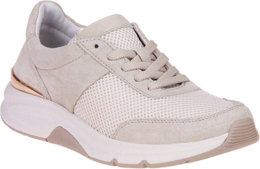 Gabor Textiel sable sneakers met wiebelende zool Beige Dames - Foto 12
