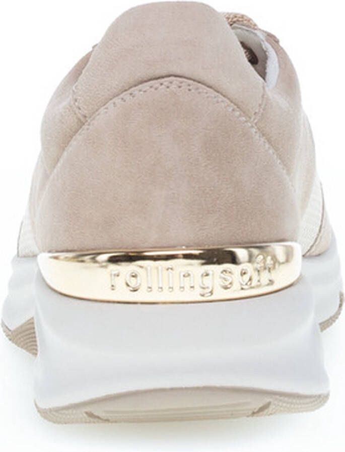 Gabor Textiel sable sneakers met wiebelende zool Beige Dames - Foto 5