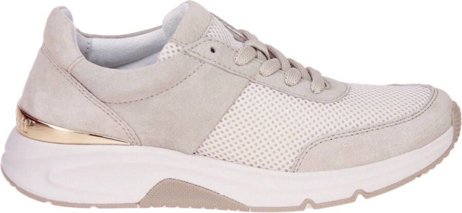 Gabor Textiel sable sneakers met wiebelende zool Beige Dames - Foto 10