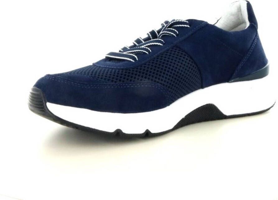 Gabor Rollingsoft Sneakers blauw Textiel Dames