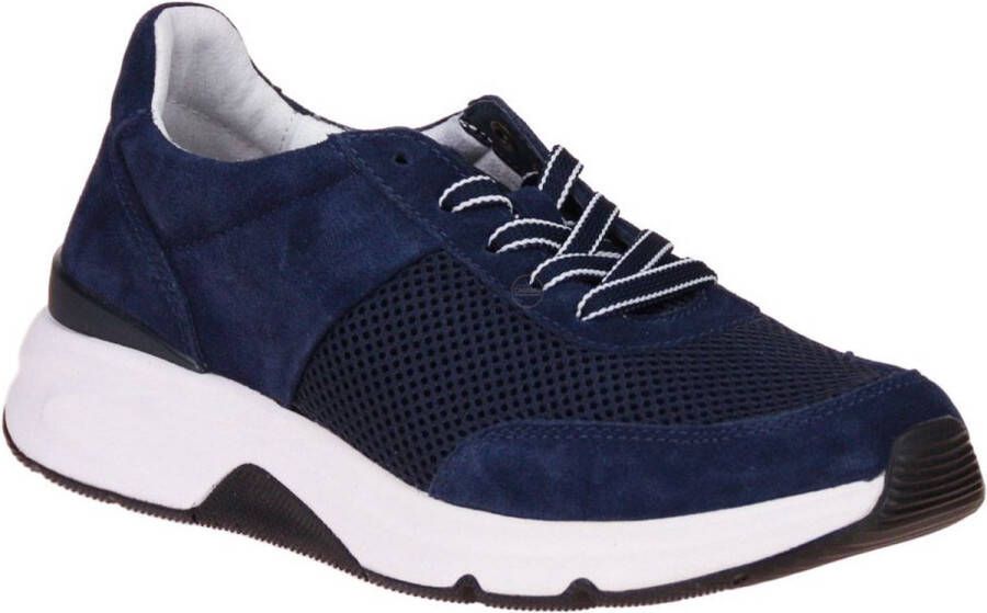 Gabor Rollingsoft Sneakers blauw Textiel Dames