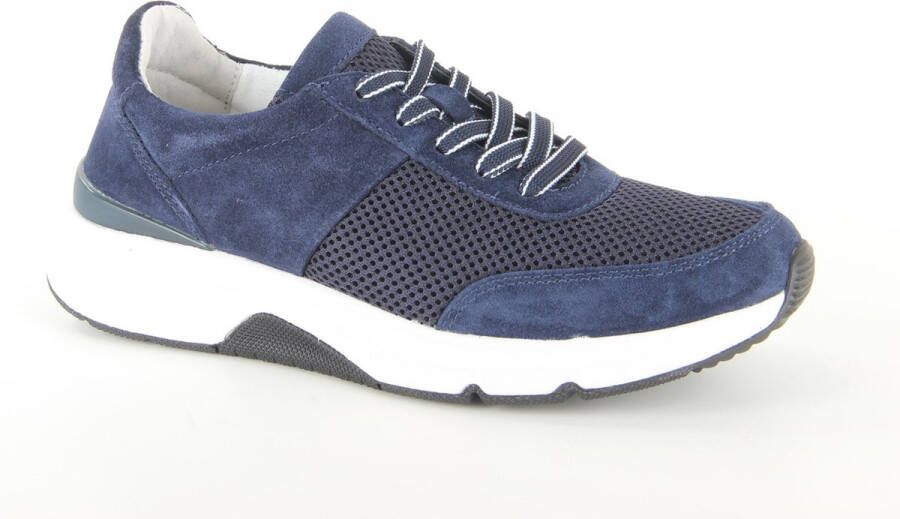 Gabor Rollingsoft Sneakers blauw Textiel Dames