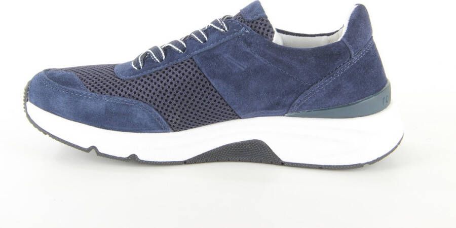 Gabor Rollingsoft Sneakers blauw Textiel Dames