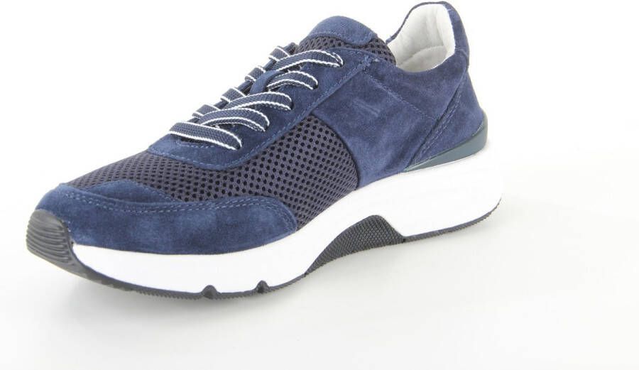 Gabor Rollingsoft Sneakers blauw Textiel Dames