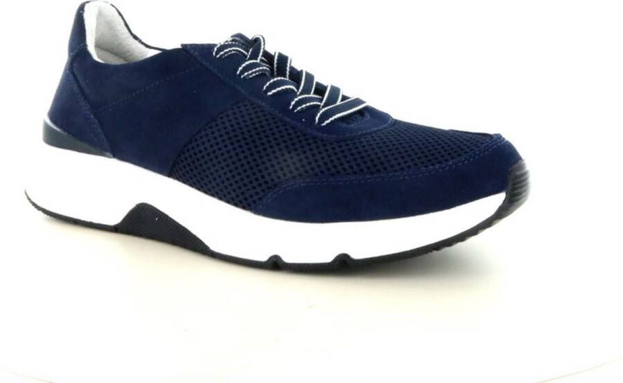 Gabor Rollingsoft Sneakers blauw Textiel Dames