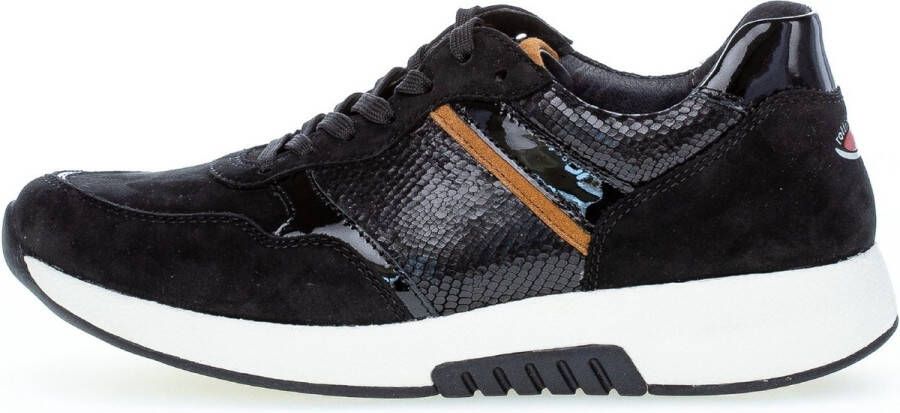 Gabor Zwarte Nubuck Mix Wandelschoenen voor Dames Black Dames - Foto 3