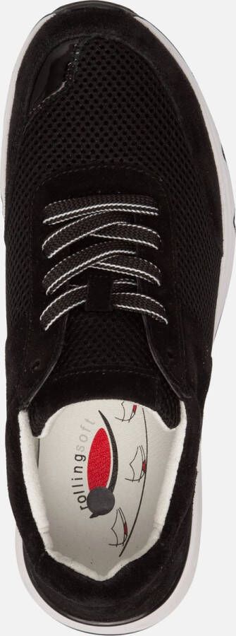 Gabor Rollingsoft Sneakers zwart Textiel Dames
