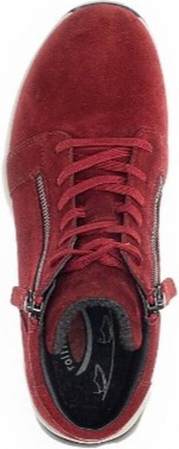 Gabor Rollingsoft Veterboot 96.868.38 Dark Opera Rood Suède