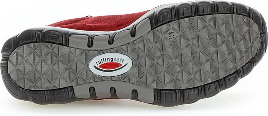 Gabor Rollingsoft Veterboot 96.868.38 Dark Opera Rood Suède