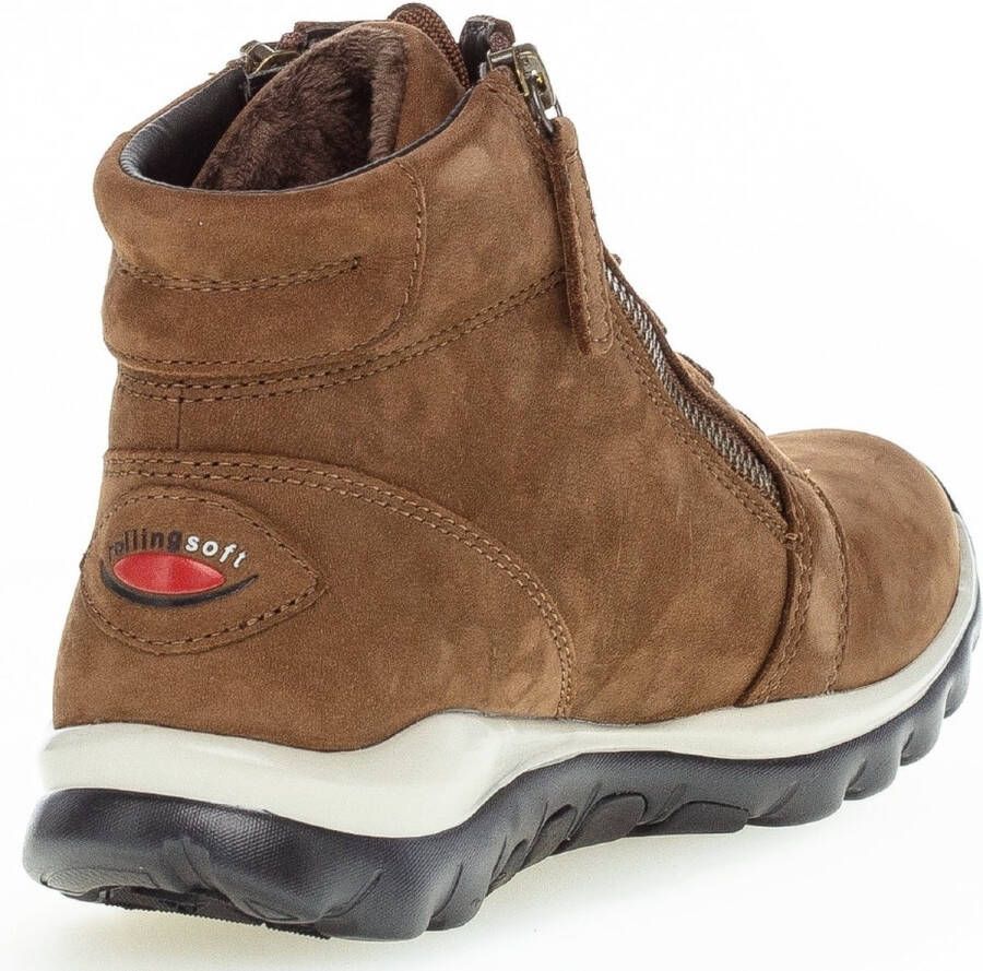 Gabor Rollingsoft Veterboot 96.868.41 Nubuck Bruin Whisky