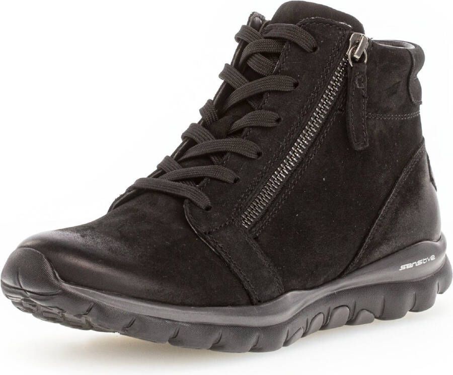Gabor rollingsoft sensitive 96.868.47 dames rollende wandelsneaker zwart - Foto 4