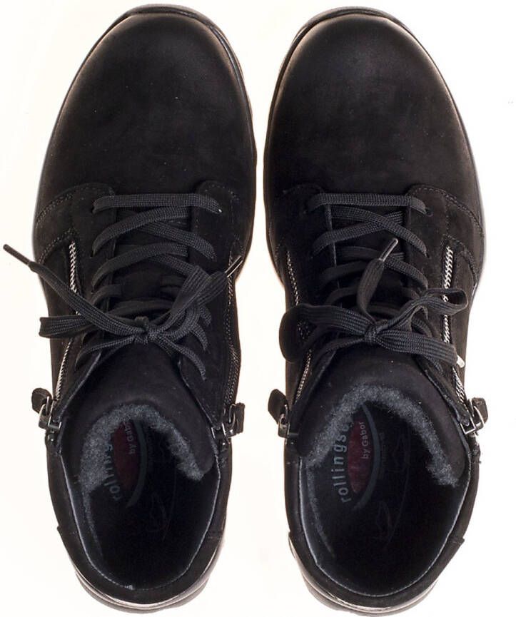Gabor rollingsoft sensitive 96.868.47 dames rollende wandelsneaker zwart - Foto 13