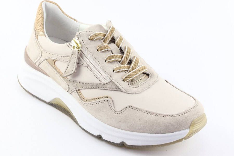 Gabor Rollingsoft Veterschoenen Laag beige