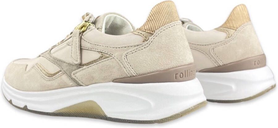 Gabor Rollingsoft Veterschoenen Laag beige
