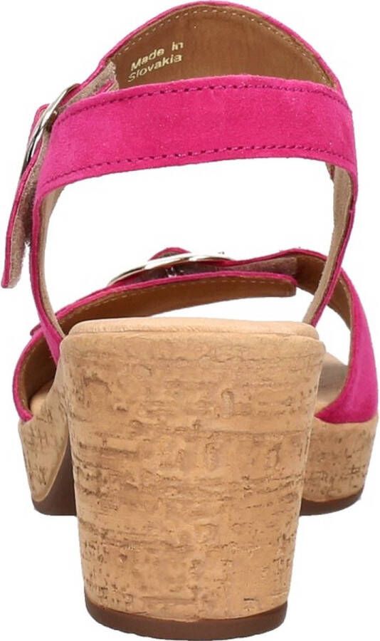 Gabor Sanalen met hak roze Suede Dames