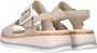 Gabor Comfortabele leren sandalen met klittenbandsluiting Beige Dames - Thumbnail 15