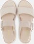 Gabor Comfortabele leren sandalen met klittenbandsluiting Beige Dames - Thumbnail 10