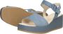 Gabor Blauwe Leren Sandalen Blue Dames - Thumbnail 4