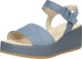 Gabor Blauwe Leren Sandalen Blue Dames - Thumbnail 8