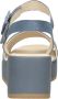 Gabor Blauwe Leren Sandalen Blue Dames - Thumbnail 9