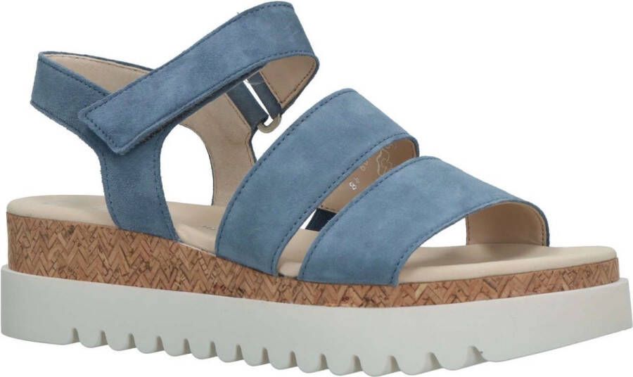 Gabor Sandalen blauw Synthetisch Dames